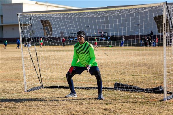  Students playing soccer during the 7th Annual Soccer Classic, Thursday, December 8, 2022.